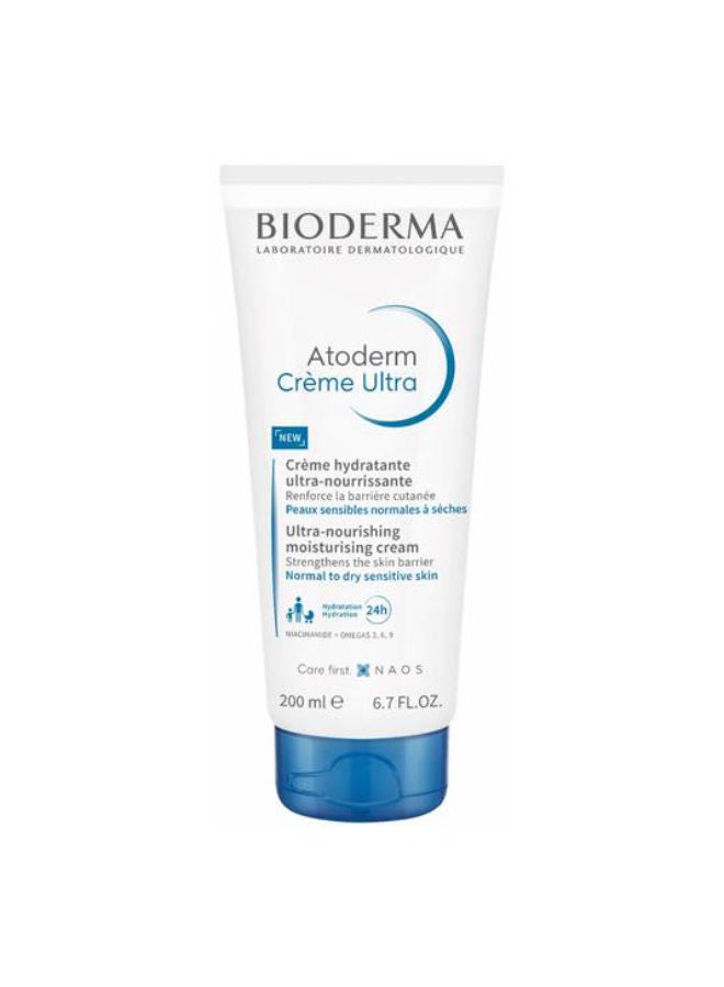 Bioderma Atoderm Crème Ultra Utra-Nourishing Moisturising Cream White 200ml - Image 1