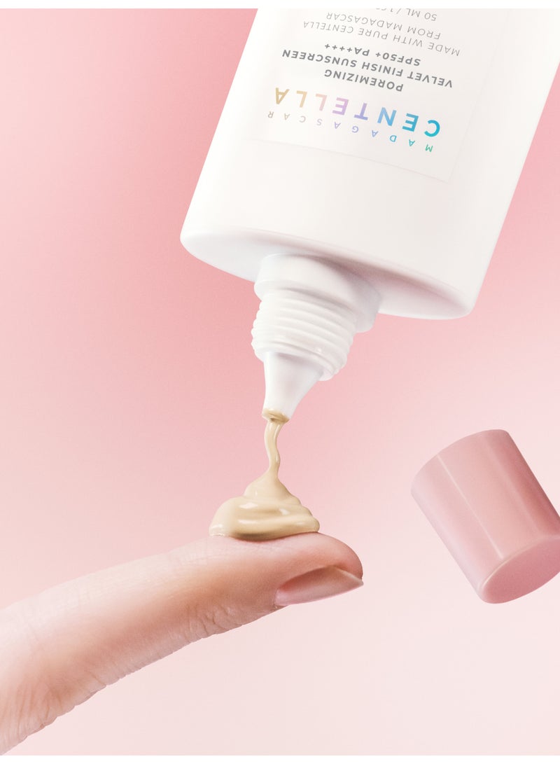 سكين1004 واقي شمس بلمسة مخملية من ماداغاسكار سنتيلا لتقليل المسام - Image 5