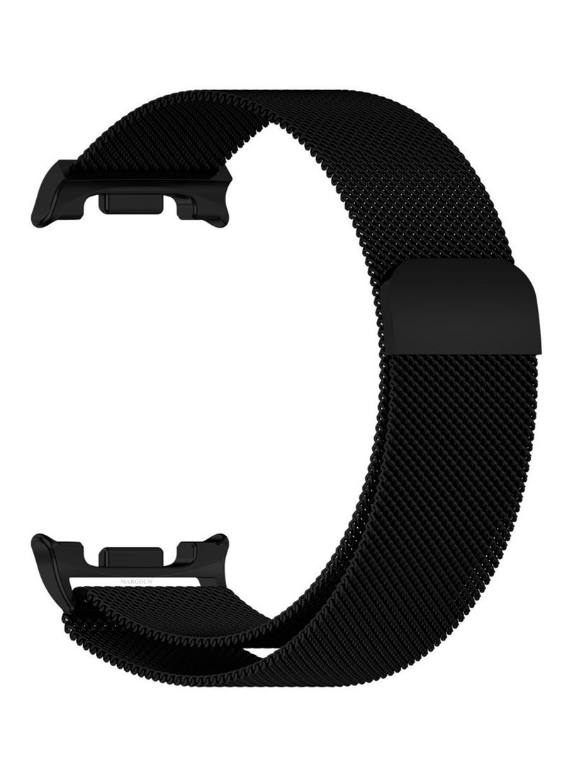 MARGOUN Milanese Metal Band for Samsung Galaxy Watch 8 Band 40mm 44mm/8 Classic 46mm, Mesh Magnetic Stainless Steel Loop Strap black - Image 2