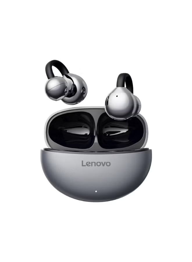 Lenovo Lenovo Thinkplus TA410 Bluetooth Wireless Earbuds Earphone OWS HiFi Sound Stereo TWS Ear Clip Type Earphone Bluetooth 5.4 Touch Control Long Battery Life with Mic Black Black - Image 1