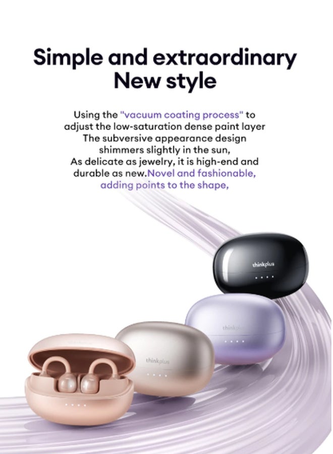 Lenovo LK6 TWS Wireless Bluetooth Earbuds HD Sports Headset with Microphone purple - Image 3