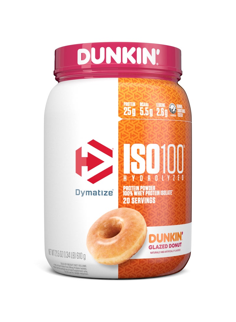 Dymatize ISO 100 - Dunkin Glazed Donut - Image 1