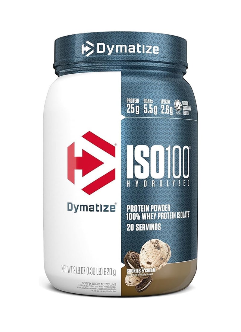 Dymatize ISO 100 Cookies And Cream 20 Servings - Image 1