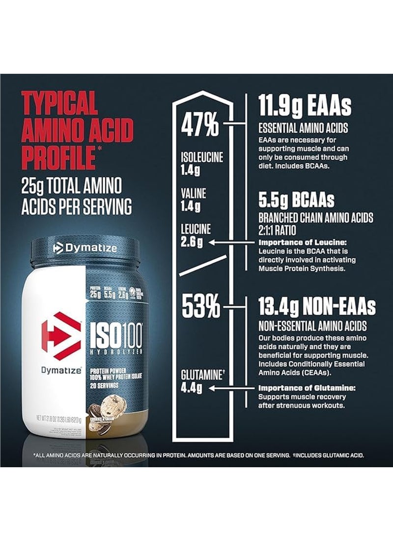 Dymatize ISO 100 Cookies And Cream 20 Servings - Image 5