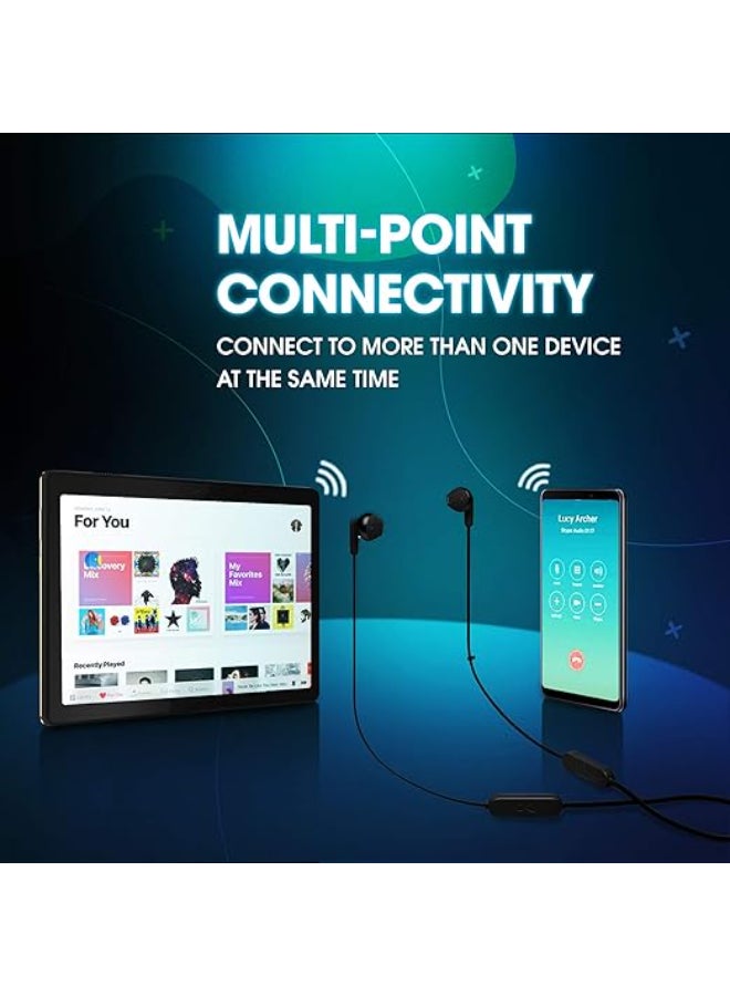 جي بي إل Renewed - Tune 215BT, 16 Hrs Playtime with Quick Charge, in Ear Bluetooth Wireless Earphones with Mic BLACK - Image 5