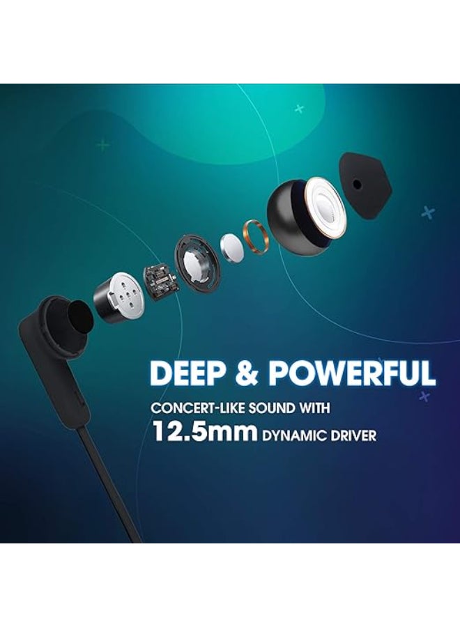 جي بي إل Renewed - Tune 215BT, 16 Hrs Playtime with Quick Charge, in Ear Bluetooth Wireless Earphones with Mic BLACK - Image 2
