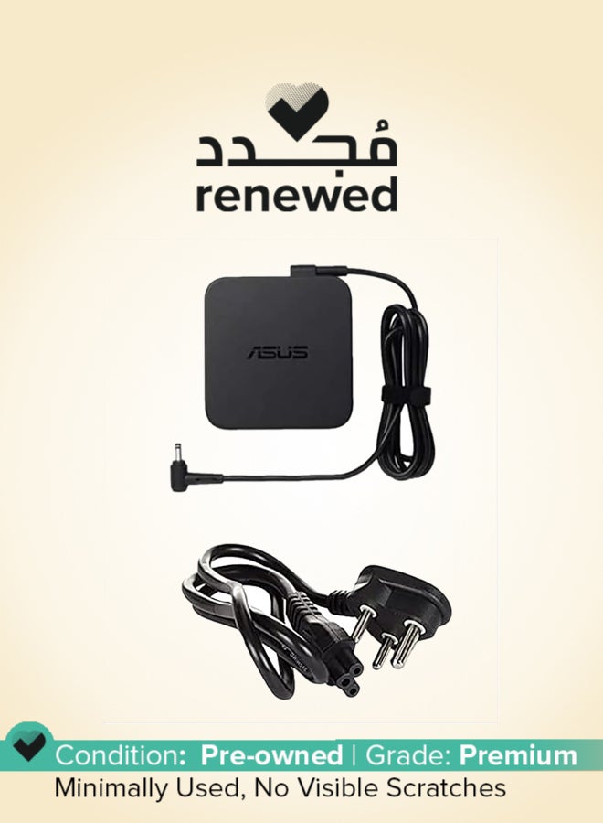 ASUS Renewed - Adp-45Ze B 45W Laptop Adapter/Charger With Power Cord Black - Image 1