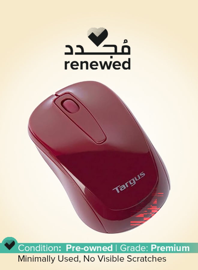 targus Renewed - W600 AMW60002AP Wireless Usb Optical Mouse RED - Image 1