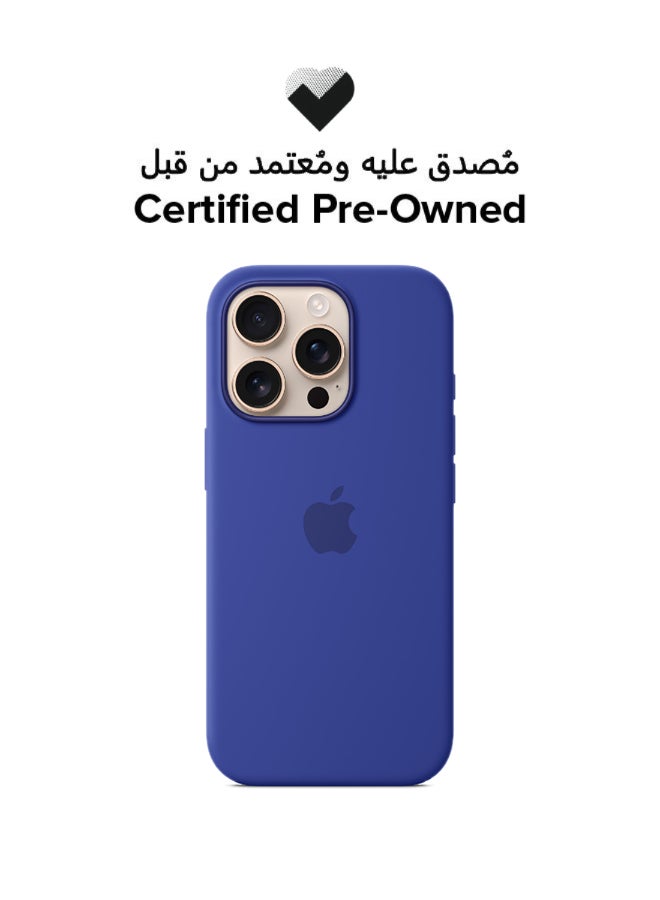Apple Certified Pre Owned - iPhone 16 Pro Silicone Case With MagSafe - Ultramarine - Image 1