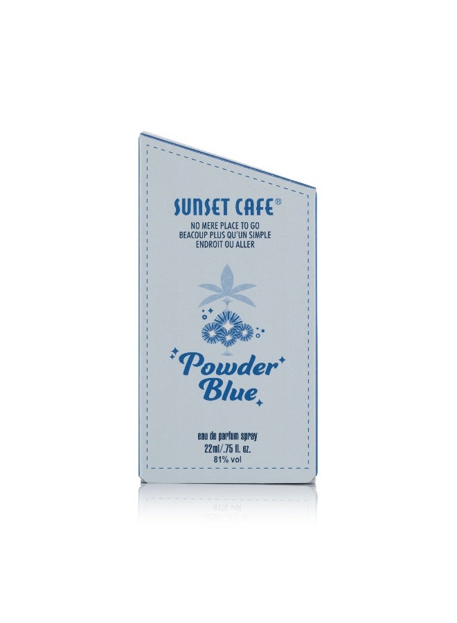 Sunset Cafe Sunset Café Powder Blue Eau de Perfume 22ml 22ml - Image 2