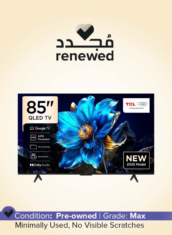 تي سي إل Renewed - 85 Inch P7K QLED 4K UHD Smart TV 85P7K Black - Image 1