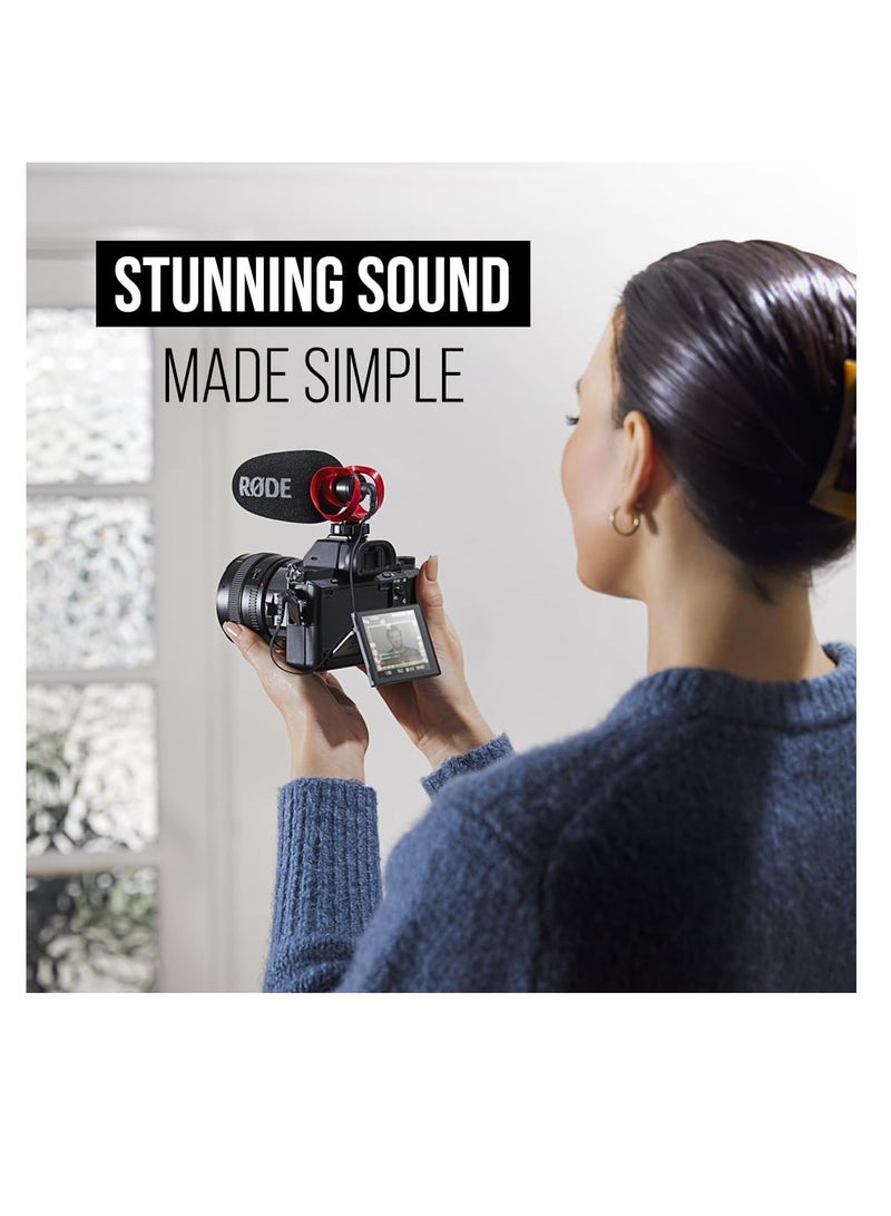 رود VideoMic GO II Ultra-compact On-camera Shotgun Microphone with both 3.5mm and USB Outputs for Filmmaking, Content Creation, Podcasting and Video Calls - Image 2