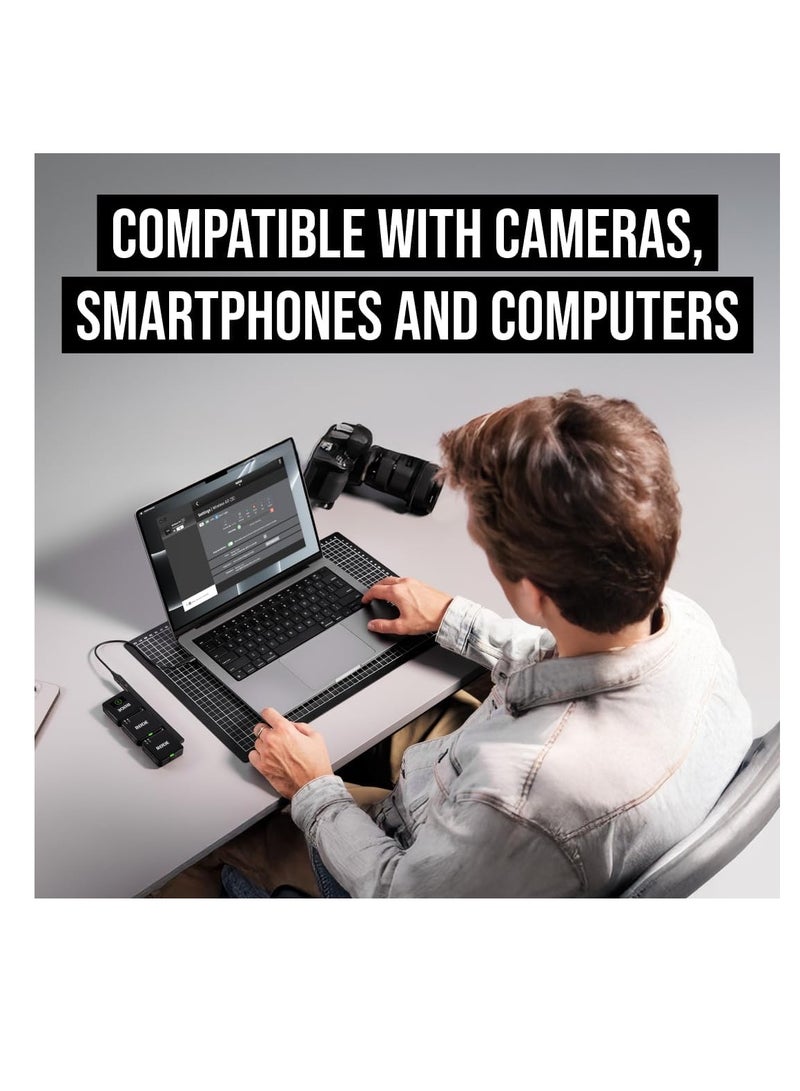 RODE Wireless GO (Gen 3) – Compact Wireless Mic – Pristine Audio, 32-bit Float Recording, Automatic Level Control, for Phones, Cameras and Computers - Image 4