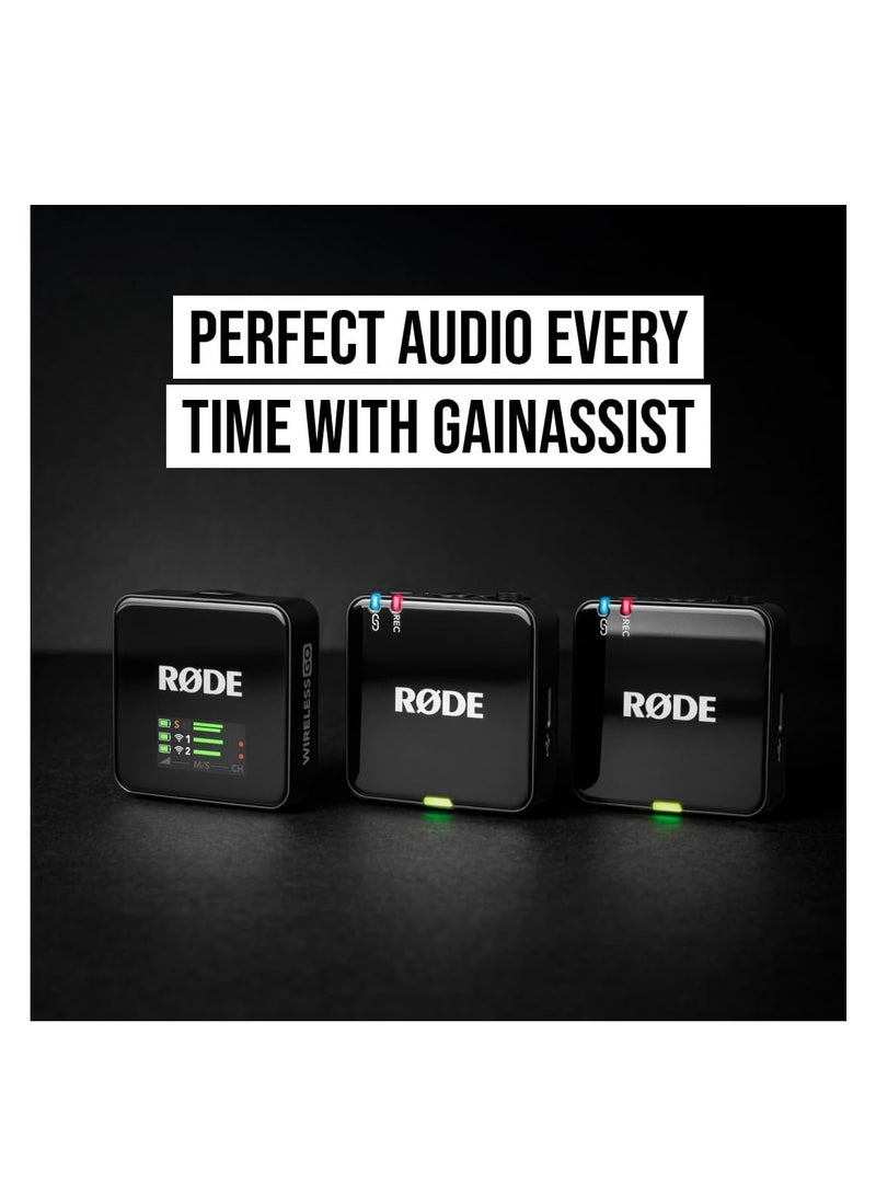 RODE Wireless GO (Gen 3) – Compact Wireless Mic – Pristine Audio, 32-bit Float Recording, Automatic Level Control, for Phones, Cameras and Computers - Image 2