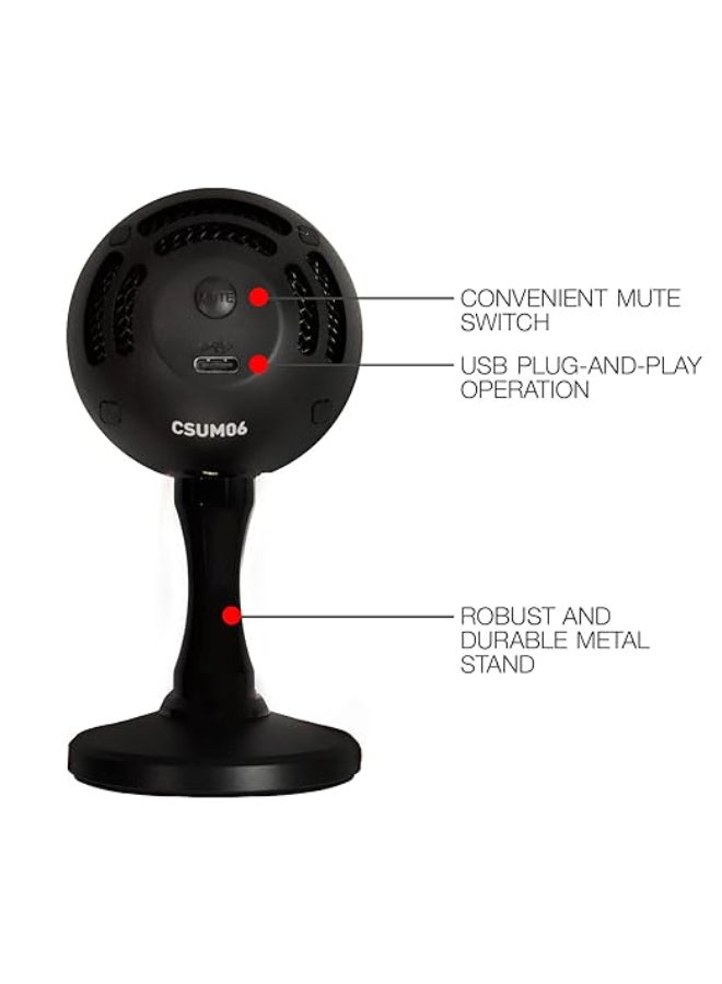 JBL Renewed - Commercial CSUM06 Mini USB Unidirectional Microphone for Content Creation CSUM06 black - Image 2