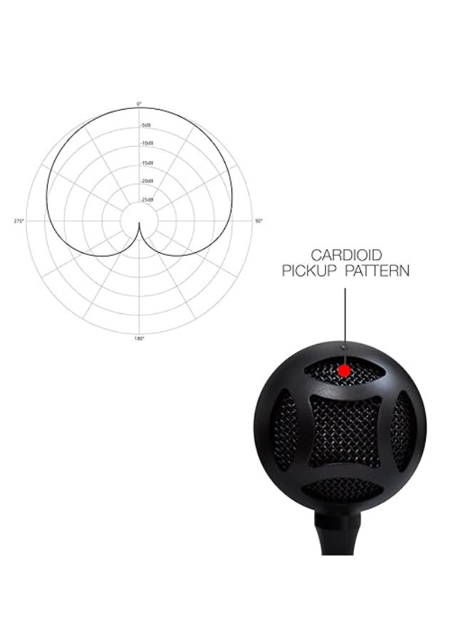 JBL Renewed - Commercial CSUM06 Mini USB Unidirectional Microphone for Content Creation CSUM06 black - Image 3