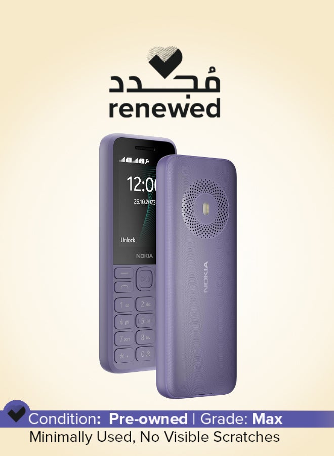 NOKIA Renewed - 130 Music Built-in Powerful Loud Speaker Keypad Phone - Purple - Image 1