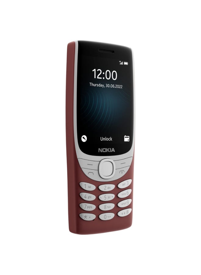 NOKIA Renewed - 8210 4G Volte Dual SIM Keypad Phone - Red - Image 5