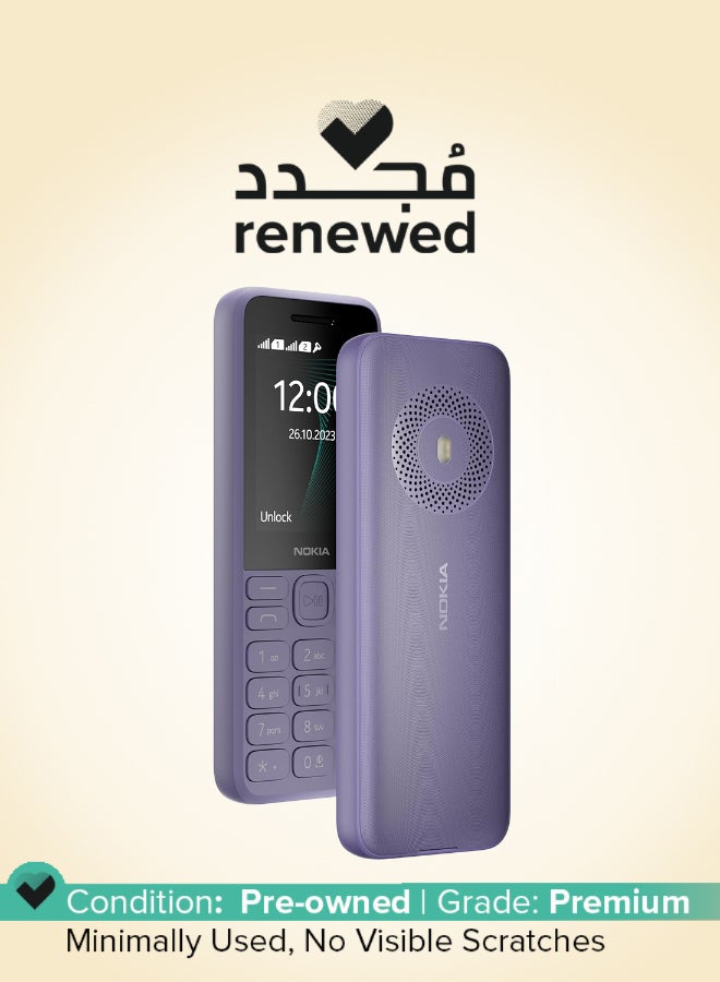 NOKIA Renewed - 130 Music Built-in Powerful Loud Speaker Keypad Phone - Purple - Image 1