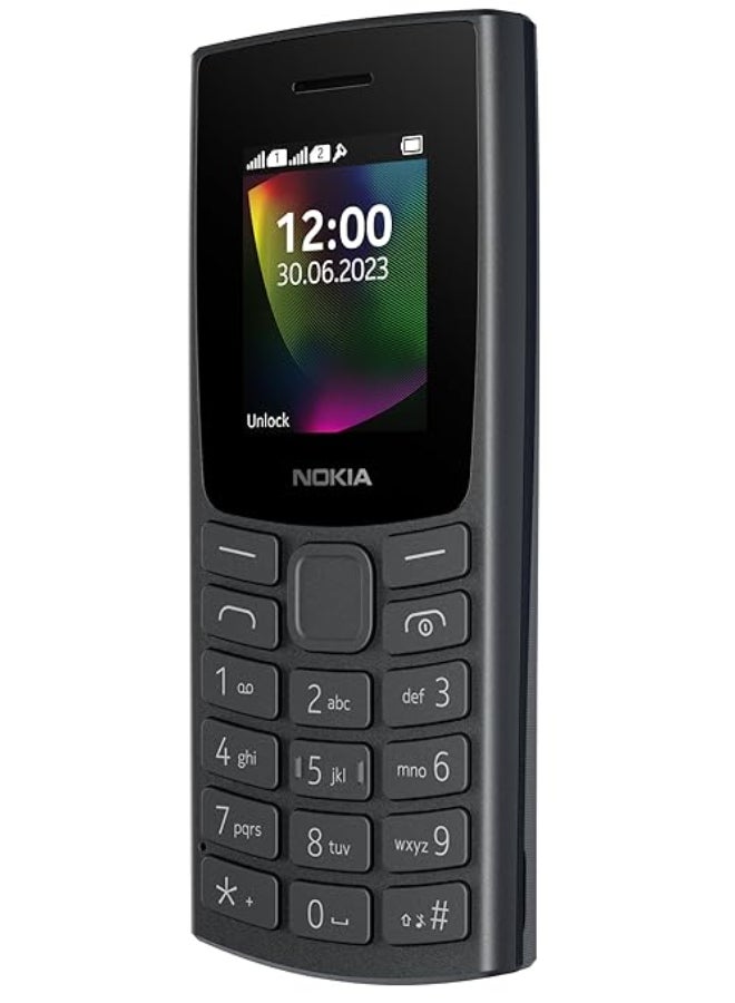 NOKIA Renewed - 106 Single SIM Keypad Phone - Charcoal - International Version - Image 3