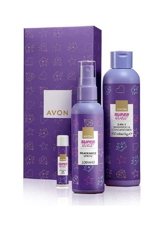 AVON Kids' Superstar Three Piece Gift Set for Girls purple - Image 1