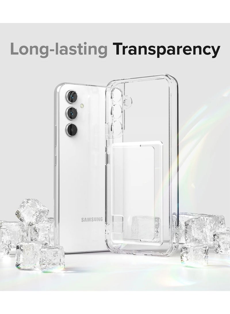 Ringke Fusion Card [Transparent Wallet] Compatible with Samsung Galaxy A54 Case 5G, Hard Back with Built-in Cardholder Phone Card Holder Cover Designed for Galaxy A54 Wallet Case Clear - Image 4