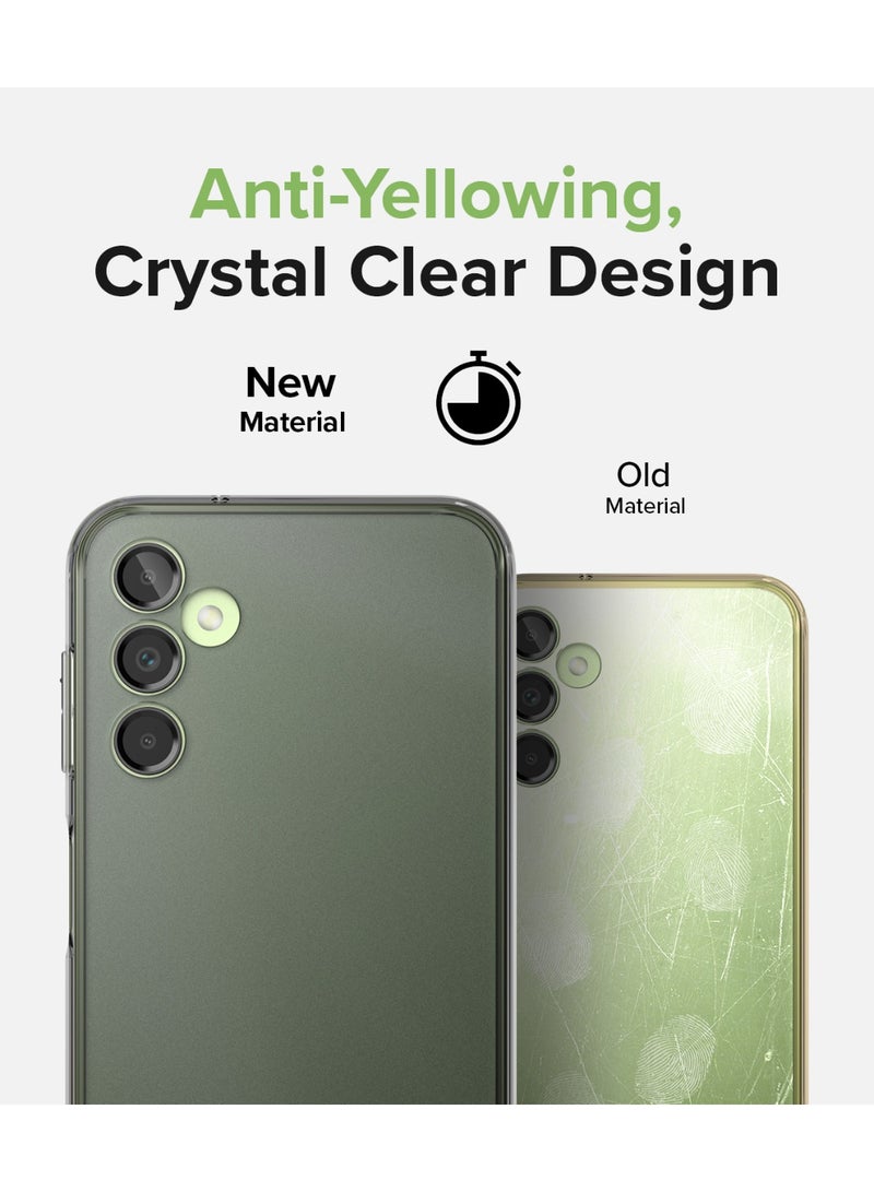 رينجك Ringke Fusion [Prevents Oily Smudges] Compatible with Samsung Galaxy A14 5G Case, Anti-Fingerprint Technology Easy to Hold Feels Velvety Soft Phone Cover for Women, Men Matte Smoke Black - Image 3