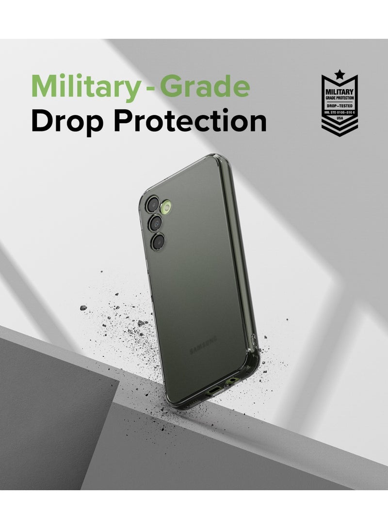 رينجك Ringke Fusion [Prevents Oily Smudges] Compatible with Samsung Galaxy A14 5G Case, Anti-Fingerprint Technology Easy to Hold Feels Velvety Soft Phone Cover for Women, Men Matte Smoke Black - Image 5