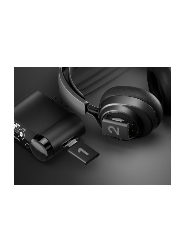 steelseries Arctis Nova Elite - Hi-Res Wireless Gaming Headset - 96kHz/24bit - Carbon Fiber Speakers - ANC - AI Noise Rejection - App - 2.4GHz + BT - Multi-Source Mix - OmniPlay PC+PS+Xbox - Black - Image 3