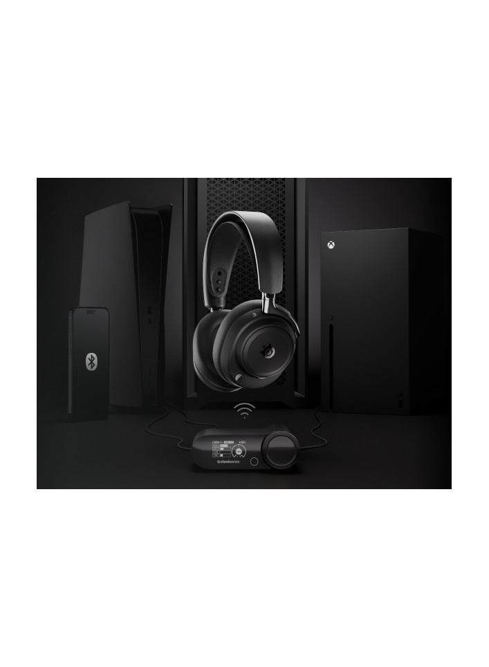 steelseries Arctis Nova Elite - Hi-Res Wireless Gaming Headset - 96kHz/24bit - Carbon Fiber Speakers - ANC - AI Noise Rejection - App - 2.4GHz + BT - Multi-Source Mix - OmniPlay PC+PS+Xbox - Black - Image 2