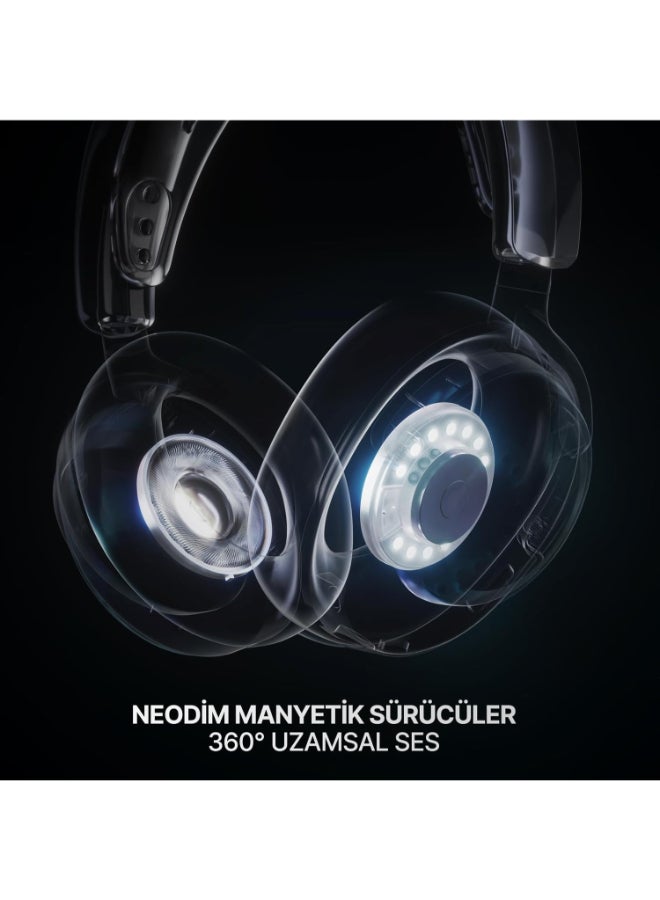 ستيل سيريز سماعات الألعاب اللاسلكية SteelSeries Arctis Nova 7 Gen 2، محركات مغناطيسية نيوديميوم، صوت مكاني 360°، ميكروفون مانع للضوضاء، عمر بطارية 50 ساعة، ماغنتا | 61732 - Image 5