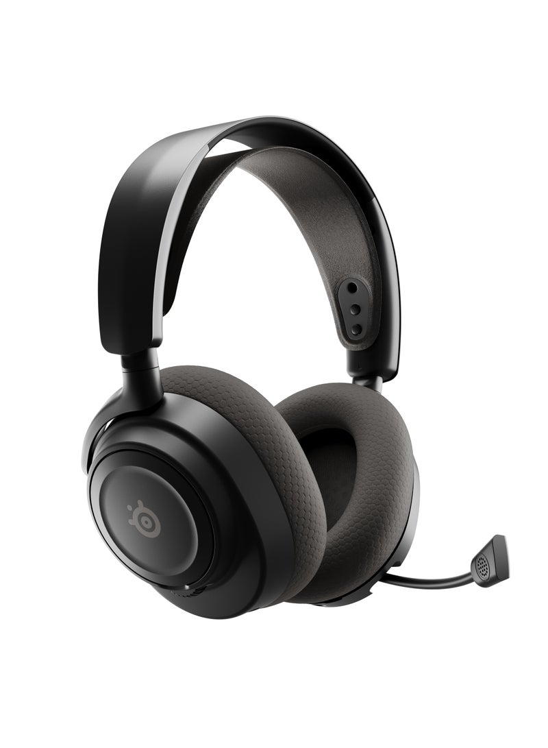 steelseries Arctis Nova 7P Wireless Gen 2 Gaming Headset - Real-Time App Control, 50+ HR Play, Neodymium Magnetic Drivers, Mix 2.4GHz/Bluetooth, PS5, PS4, PC, Switch 1/2, Mobile - Black - Image 2