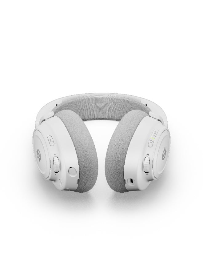 ستيل سيريز سماعات الألعاب اللاسلكية SteelSeries Arctis Nova 7X Gen 2، إصدار Xbox، محركات مغناطيسية نيوديميوم، صوت مكاني 360°، ميكروفون مانع للضوضاء، عمر بطارية 50 ساعة، أبيض | 61759 - Image 3