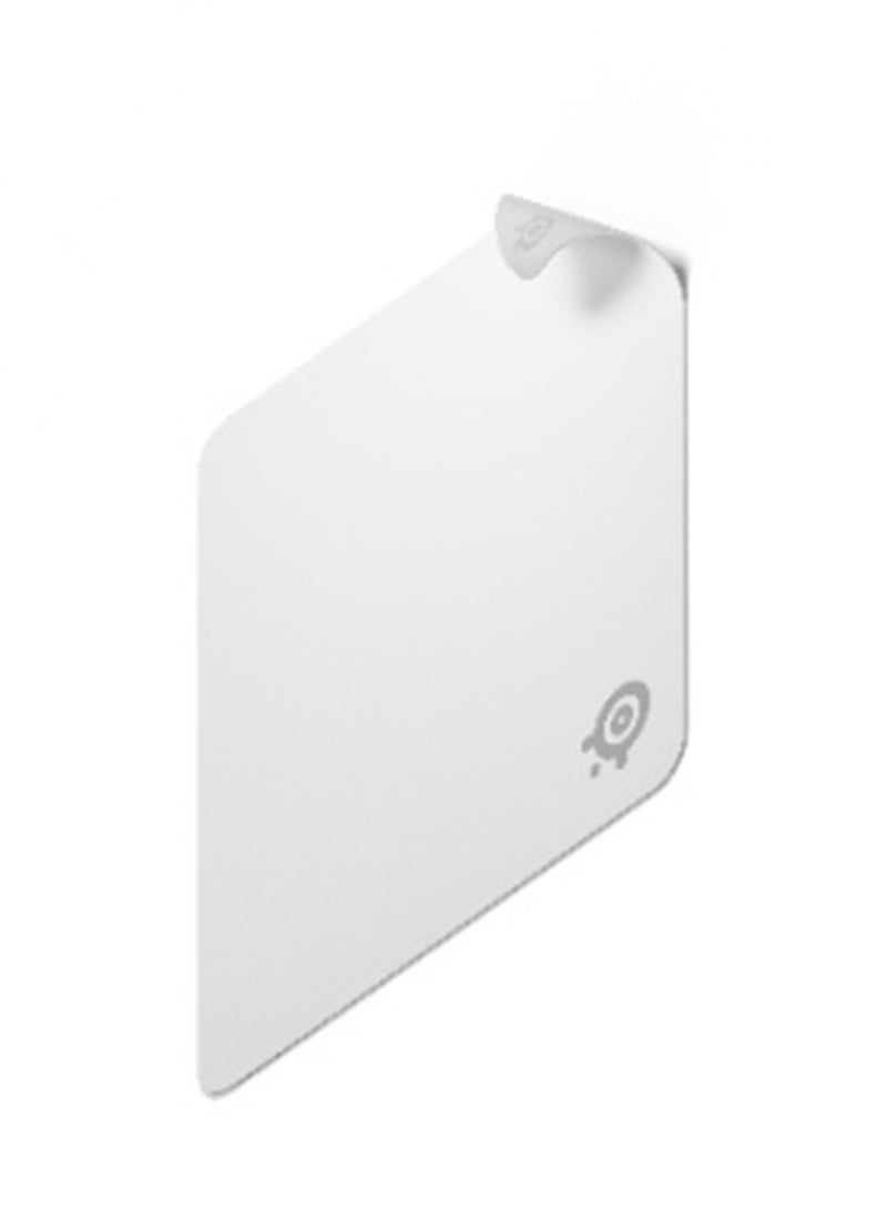 SteelSeries QcK Mousepad, Large (450 x 400 x 2 mm) Size, Legendary Micro-Woven Cloth, Non-Slip Rubber Base, White | 63464 - Image 2