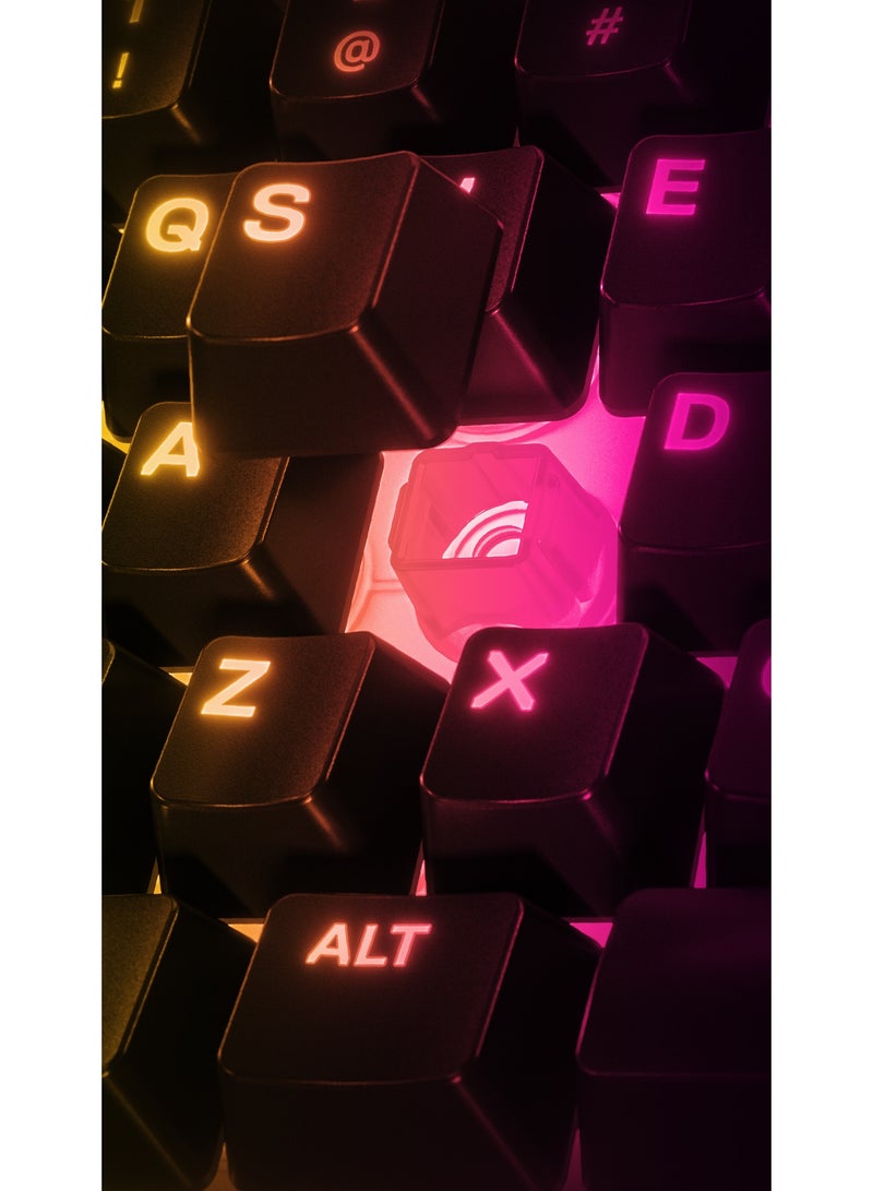 steelseries Apex 3 TKL RGB 10-Zone RGB USB Illumination IP32 Water Resistant Premium Magnetic Wrist Rest Gaming Keyboard AR - Black - Image 5