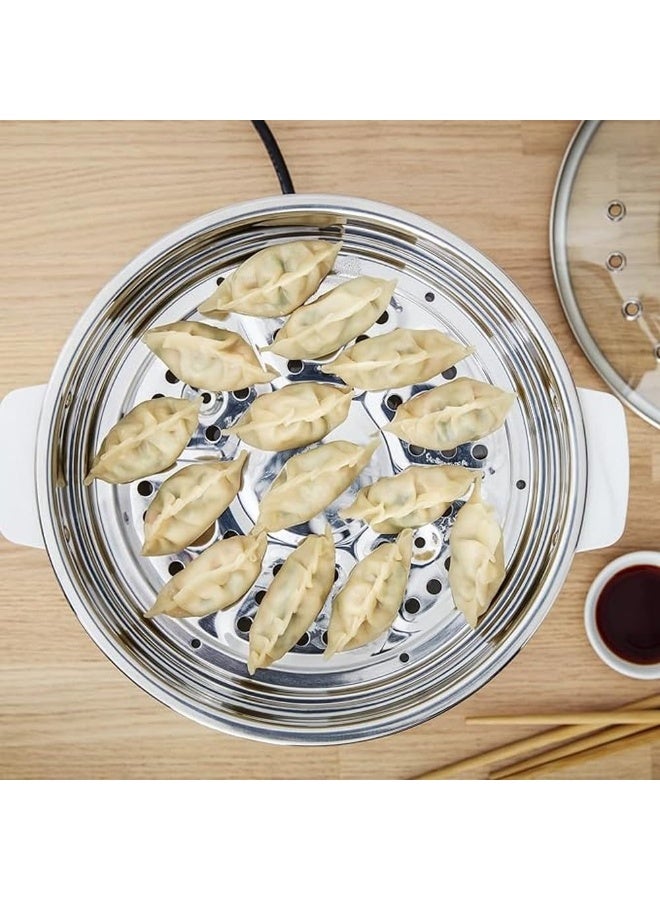 Tefal VC1451 Steam Cooker, 2 Stainless Steel Containers, 6 L Capacity, 24 cm Diameter, Timer and Automatic Shut-off, 900 W multicolour 6 LLiters - Image 5