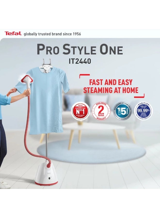 Tefal Pro Style IT2440 Garment Steamer (1800W, 37g/min steam output, 2 steam setting, 45 seconds start up) 1.3 L 1800 W IT2440 multicolour - Image 4