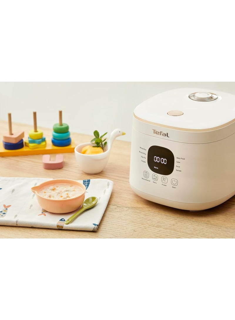 Tefal Rice Mate Mini Fuzzy Logic Rice Cooker 0.7L (RK5151) 0.7 L 350 W RK5151 White - Image 5