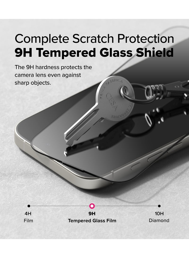 Ringke Easy Slide Tempered Glass [Super Easy to Install] Compatible with iPhone 16 Pro Max Screen Protector, Case Friendly Shatterproof Premium 9H Hardness - 2 Pack - Image 5