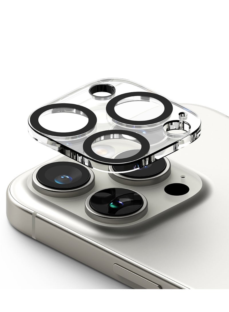 Ringke Camera Glass [Multi-Layer Protection] Compatible with iPhone 16 Pro Max and iPhone 16 Pro Camera Lens Protector, Tempered Glass Cover - 2 Pack Clear - Image 1