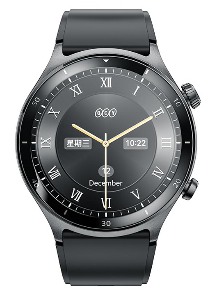 QCY Active GT Smartwatch – 120+ Sports, 24/7 Health, AI Calls, 12-Day Battery, 3ATM Water-Resistant Black - Image 1