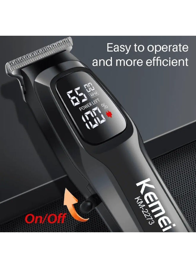 كيمي KM-2273 ماكينة حلاقة شعر احترافية مع شاشة رقمية (الإصدار السعودي) - Image 5