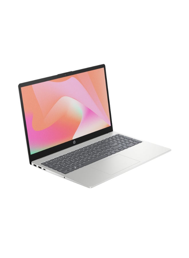 HP 15-fd0058nx Laptop With 15.6 Inch Full HD (1920X1080) Display, Intel Core i7-1355U Processor/16GB RAM DDR4/512GB SSD/DOS(Without Windows)/Intel Iris Xe Graphics/ English/Arabic Silver - Image 3