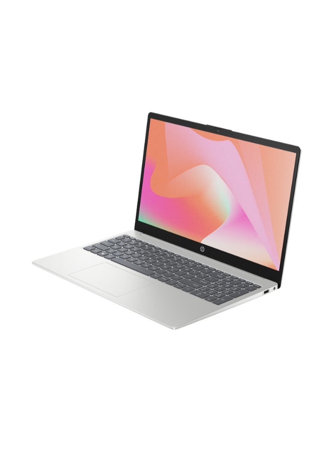 HP 15-fd0058nx Laptop With 15.6 Inch Full HD (1920X1080) Display, Intel Core i7-1355U Processor/16GB RAM DDR4/512GB SSD/DOS(Without Windows)/Intel Iris Xe Graphics/ English/Arabic Silver - Image 2