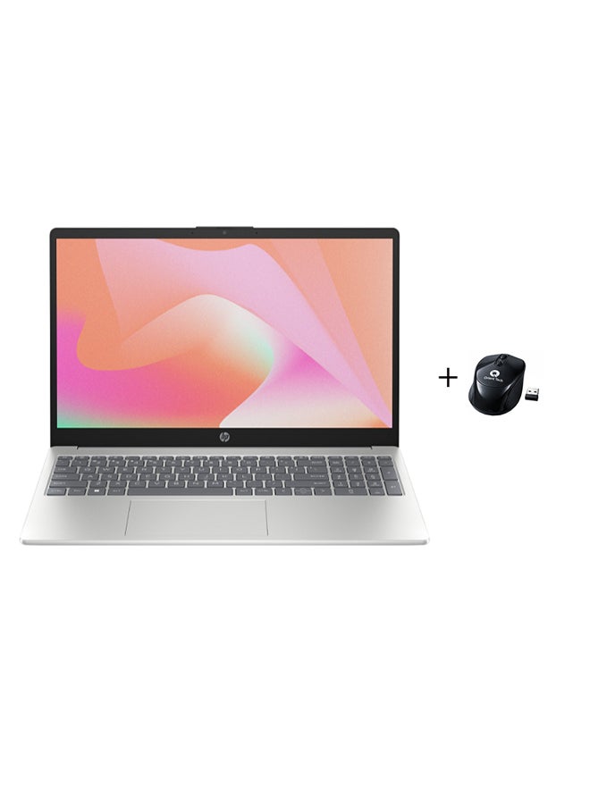 HP لابتوب 15-fd0058nx بشاشة 15.6 بوصة بدقة Full HD (1920X1080) ومعالج Intel Core i7-1355U/16GB RAM DDR4/512GB SSD/DOS (بدون ويندوز)/رسومات Intel Iris Xe - Image 1