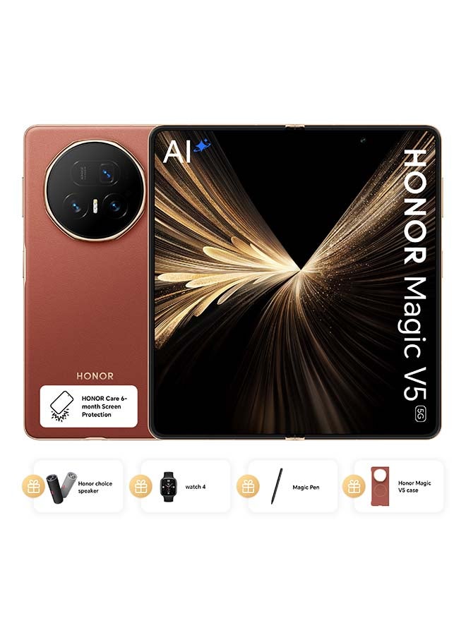Honor Magic V5 16GB RAM 512GB Dawn Gold Bundle With Honor Choice