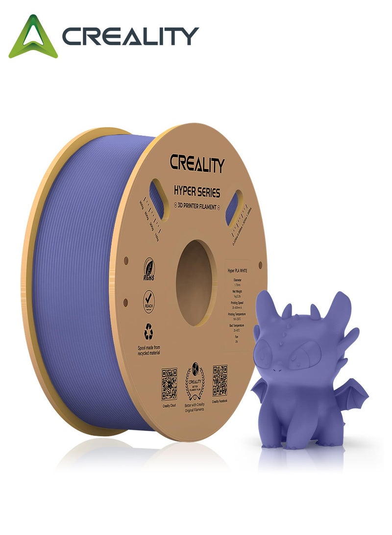 كريليتي 3D Official Creality Hyper PLA Filament 1.75mm, High Speed PLA 30-600mm/s 3D Printer Filament, Dimensional Accuracy +/-0.02mm, Fit Most FDM 3D Printers, 1KG(2.2lbs) Spool, Very Peri Hyper PLA-Very Peri-1KG - Image 1