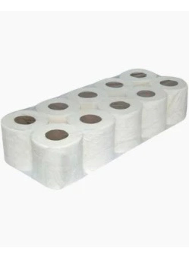ترو Toilet Tissue Paper Roll 400 Sheets - 100 Rolls white