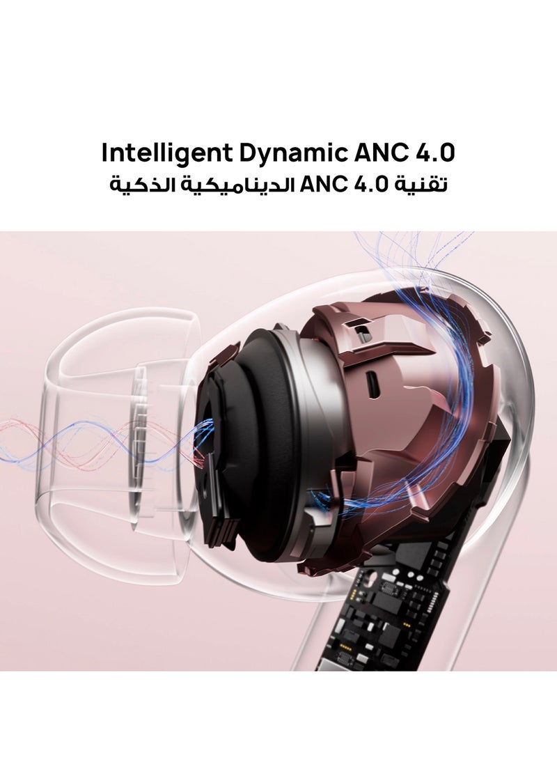 هواوي FreeBuds 7i Wireless Bluetooth Earbuds, Intelligent Active Noise Cancellation 4.0, Unlimited Spatial Audio,  iOS and Android, Stable Clear Calls, Fast Charging White - Image 2