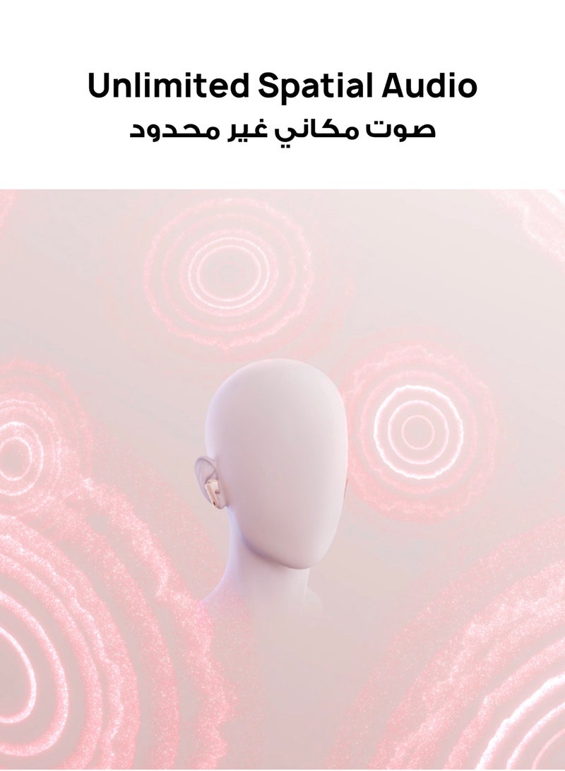 هواوي FreeBuds 7i Wireless Bluetooth Earbuds, Intelligent Active Noise Cancellation 4.0, Unlimited Spatial Audio,  iOS and Android, Stable Clear Calls, Fast Charging White - Image 4